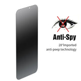 anti-peeping tempered glass screen protector for iPhone