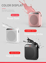 portable teacher voice amplifier with microphone