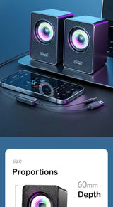 USB powered desktop computer speakers