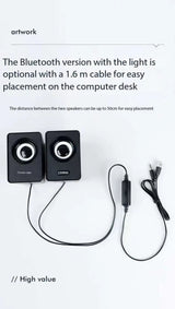 USB powered desktop computer speakers
