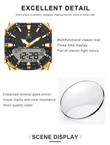 WWOOR Mens Luxury Digital