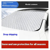car windshield snow cover